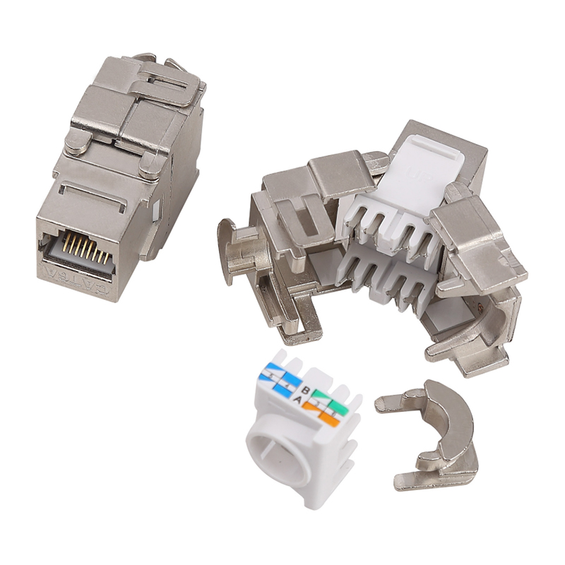 180-stupňový tienený beznástrojový konektor Keystone (so zámkom) SM-2335BSH8C6A