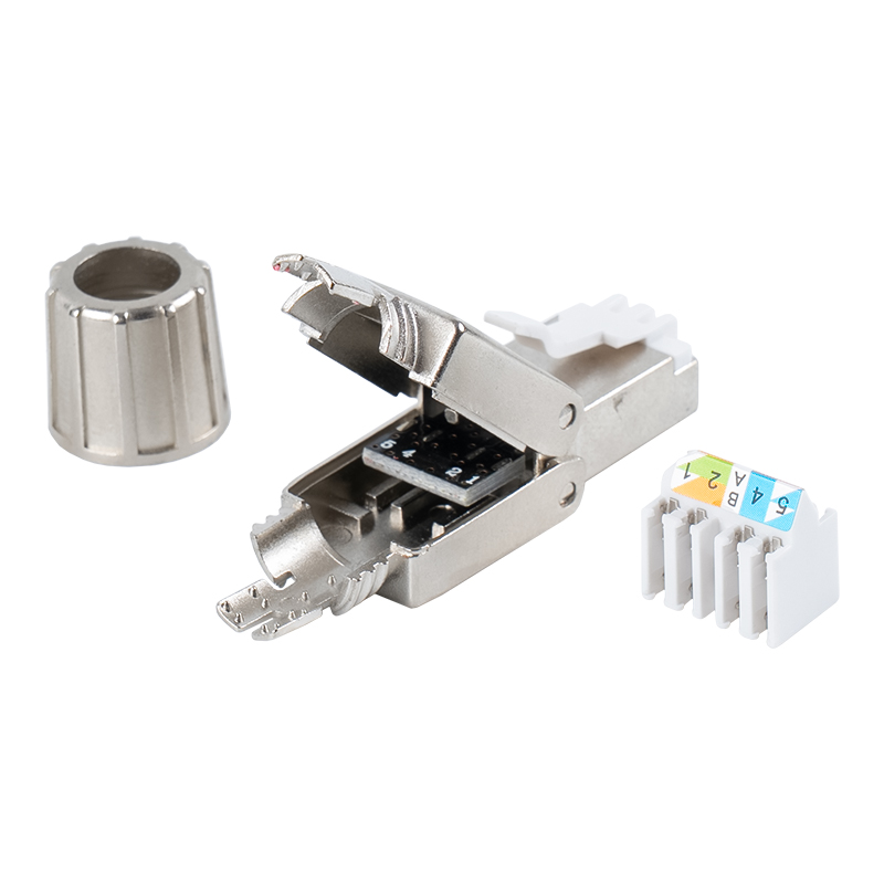Cat7 tienený beznástrojový konektor RJ45 RJ-G40S-1-C7 Cat7 tienený beznástrojový konektor RJ45 RJ-G40S-1-C7