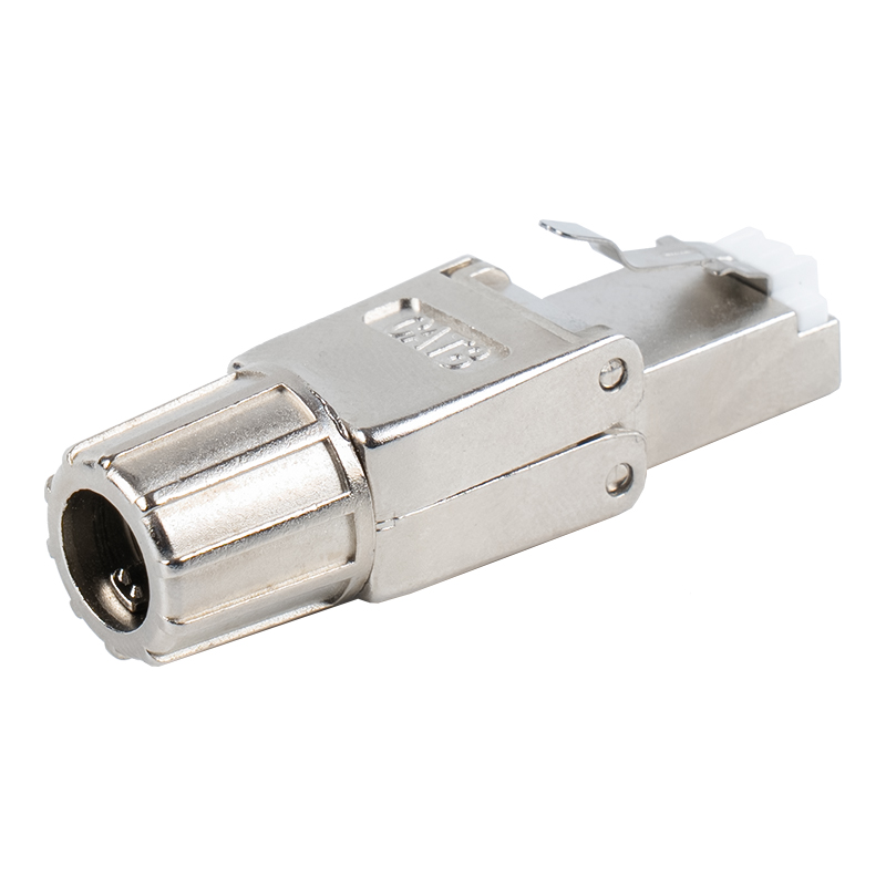 Cat8 tienená kovová spona Beznástrojový konektor RJ45 RJ-G40S-2-C8