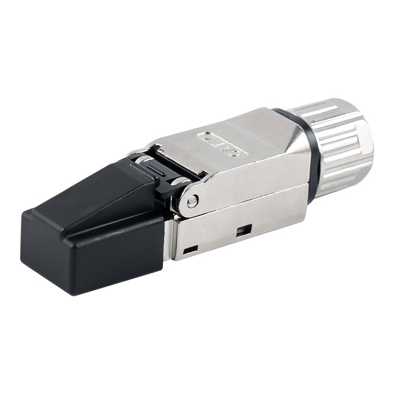 Cat6A tienený beznástrojový konektor RJ45 (s plastovým krytom)RJ-G70S-C6A Cat6A tienený beznástrojový konektor RJ45 (s plastovým krytom)RJ-G70S-C6A