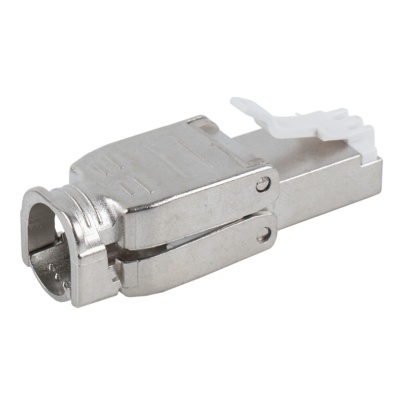 Cat6A Tienený Push-down typ Beznástrojový konektor RJ45 RJ-602S-1-C6A