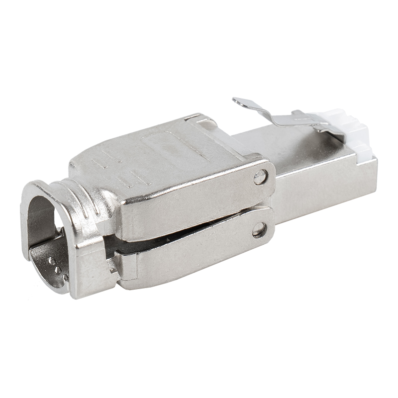 Cat6A tienená kovová pracka beznástrojový konektor RJ45 RJ-602S-2-C6A Cat6A tienená kovová pracka beznástrojový konektor RJ45 RJ-602S-2-C6A