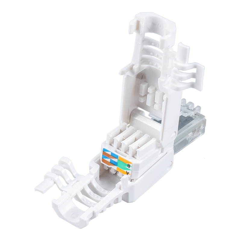 Cat6A netienený beznástrojový konektor RJ45 (s krídelkami)RJ-688X-C6A Cat6A netienený beznástrojový konektor RJ45 (s krídelkami)RJ-688X-C6A