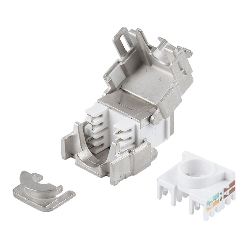 180-stupňový tienený beznástrojový konektor Keystone (so zámkom) SM-2335BSH8C6A 180-stupňový tienený beznástrojový konektor Keystone (so zámkom) SM-2335BSH8C6A