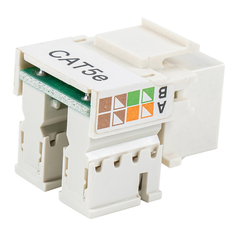 Cat6 netienený 90° Keystone Jack (s dvoma uzávierkami)SM-2011H8C5E Cat6 netienený 90° Keystone Jack (s dvoma uzávierkami)SM-2011H8C5E
