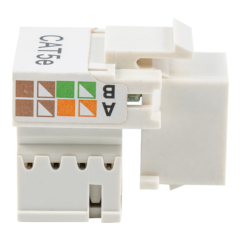 Cat6 netienený 90° Keystone Jack (s dvoma uzávierkami)SM-2011H8C5E Cat6 netienený 90° Keystone Jack (s dvoma uzávierkami)SM-2011H8C5E