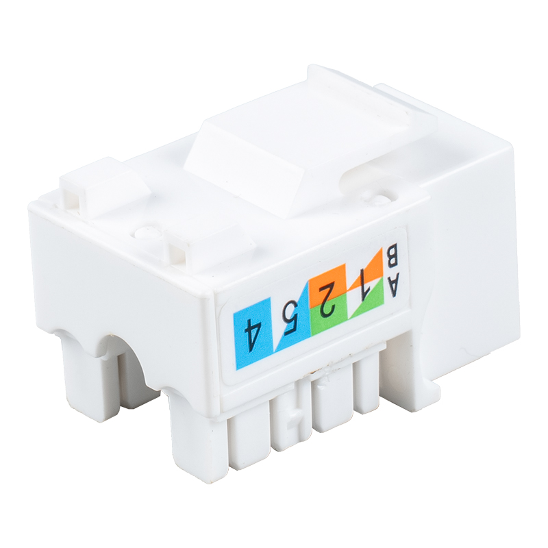 Cat5e Netienený 90° modulárny Jack SM-2016H8C5E Cat5e Netienený 90° modulárny Jack SM-2016H8C5E