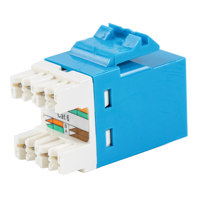 Cat6 Netienený 180° modulárny konektor SM-2027H8C6 Cat6 Netienený 180° modulárny konektor SM-2027H8C6