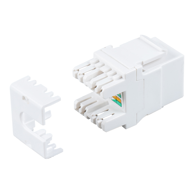 Cat6 Netienený 180° modulárny konektor (s uzávierkou) SM-2064CD8C6 Cat6 Netienený 180° modulárny konektor (s uzávierkou) SM-2064CD8C6