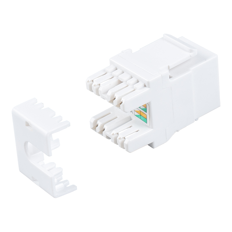 Cat6 Netienený 180° modulárny konektor (s uzávierkou) SM-2064CD8C6 Cat6 Netienený 180° modulárny konektor (s uzávierkou) SM-2064CD8C6