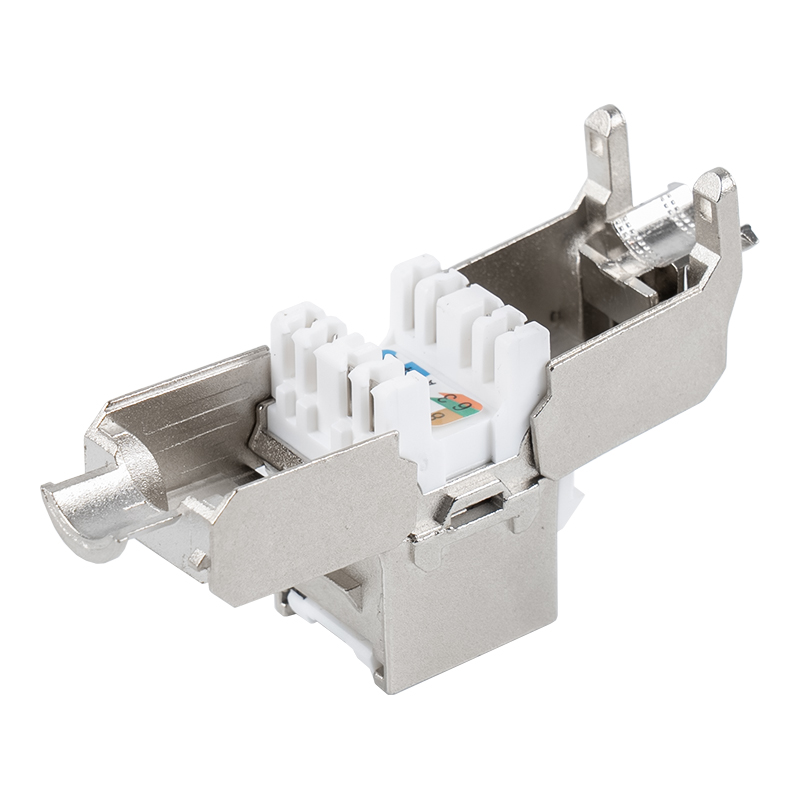 C6A Tienený 180° konektor Keystone Keystone (vyklápací typ) SM-2336SH8C6A C6A Tienený 180° konektor Keystone Keystone (vyklápací typ) SM-2336SH8C6A