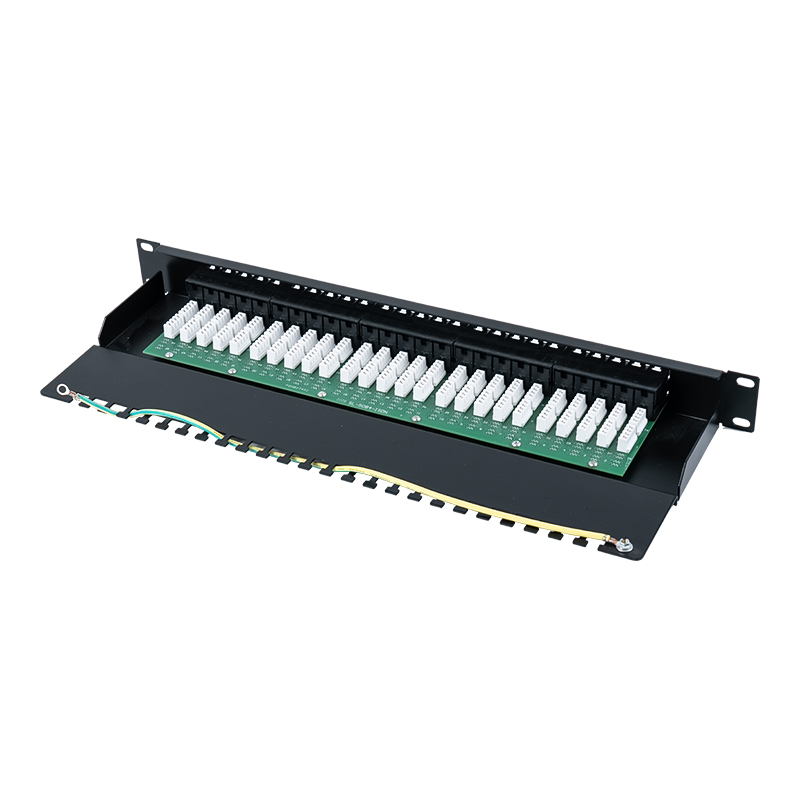 Kategória 3 19-palcový 1U 8P 8C 50-portový hlasový patch panel (KRONE IDC) SP-3208K50-C3 Kategória 3 19-palcový 1U 8P 8C 50-portový hlasový patch panel (KRONE IDC) SP-3208K50-C3
