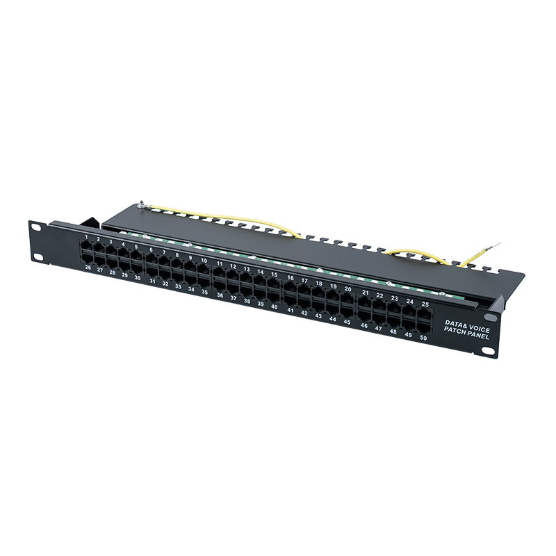 Kategória 3 19-palcový 1U 8P 8C 50-portový hlasový patch panel (KRONE IDC) SP-3208K50-C3