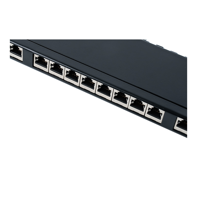 Kategória 6 19-palcový 1U tienený 24-portový patch panel SP-3217SK24-C6A Kategória 6 19-palcový 1U tienený 24-portový patch panel SP-3217SK24-C6A