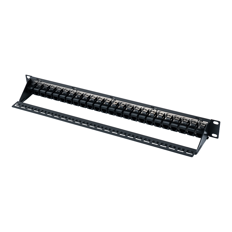 19-palcový 1U 24-portový tienený patch panel (s modulom C6) SP-3260-24P 19-palcový 1U 24-portový tienený patch panel (s modulom C6) SP-3260-24P