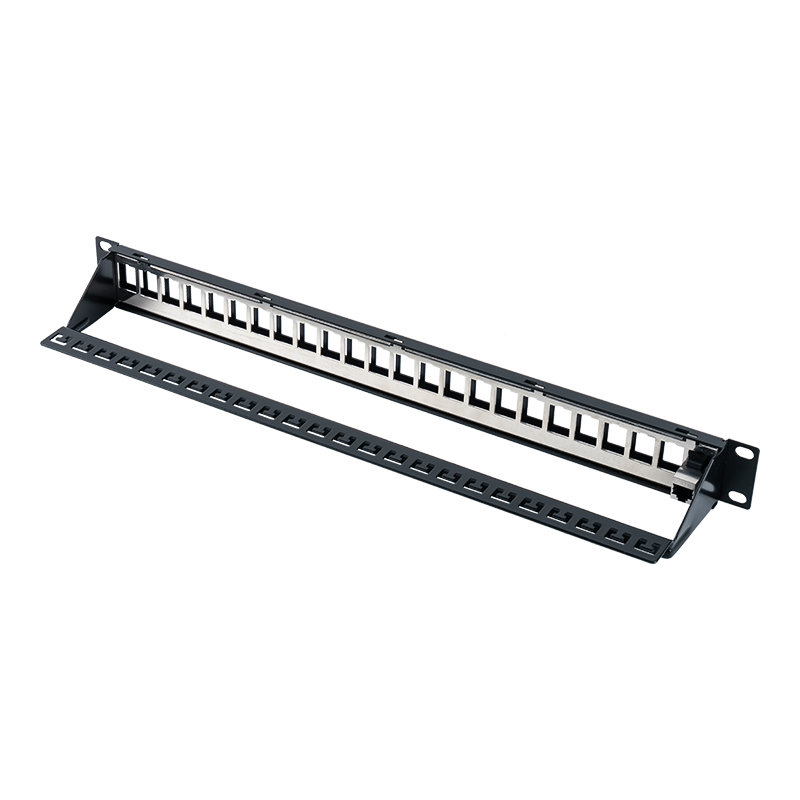 19-palcový 1U 24-portový tienený patch panel (s modulom C6) SP-3260-24P 19-palcový 1U 24-portový tienený patch panel (s modulom C6) SP-3260-24P