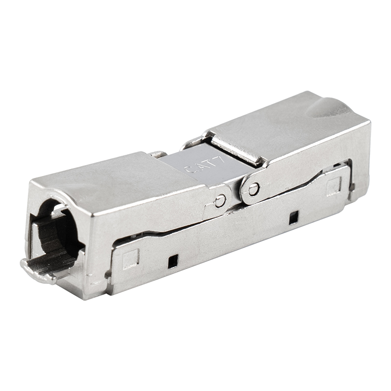 Beznástrojový tienený stláčací typ Cat6A (Jednoduchý otvor) RJ-604S-1-C6A