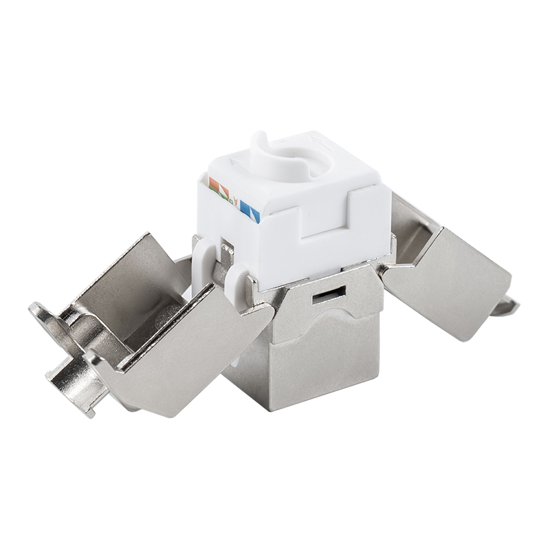 C6A Tienený 180° konektor Keystone Keystone (vyklápací typ) SM-2336SH8C6A C6A Tienený 180° konektor Keystone Keystone (vyklápací typ) SM-2336SH8C6A
